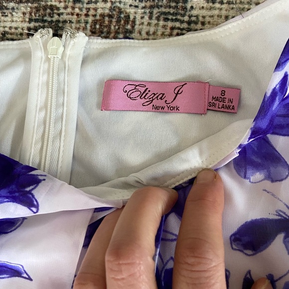 Eliza J Purple Floral Maxi Dress - Picture 4 of 6